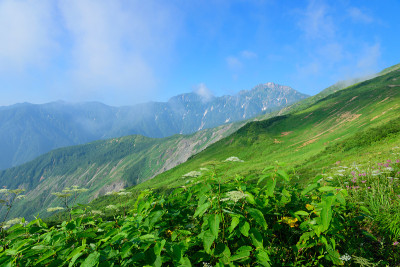 日本北阿尔卑斯山的高柳山
