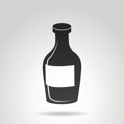 一瓶朗姆酒图标。