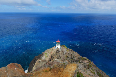夏威夷瓦胡岛的马卡普灯塔