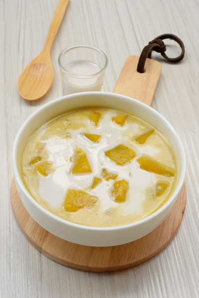 泰式甜品，椰奶热南瓜