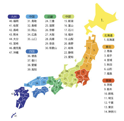 日本地图