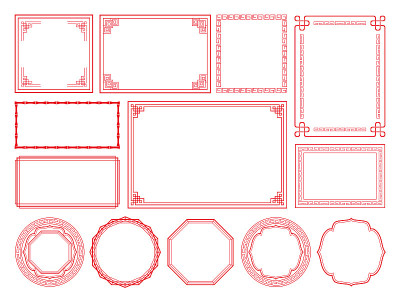 Chinese frame decorative frame