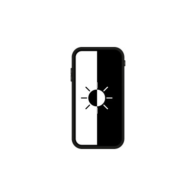 On and off switch icon. Dark and light mode switch