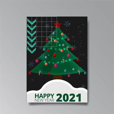 2021年新年快乐，奢华诱惑，闪亮glitch全息创意设计