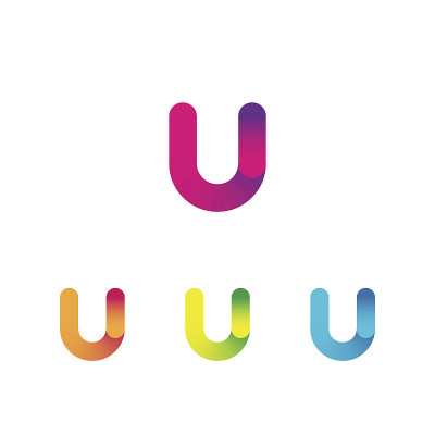 梯度字母U
