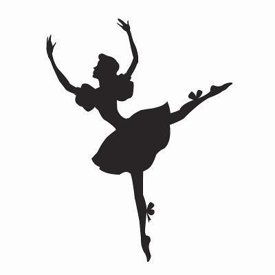 女芭蕾舞演员轮廓