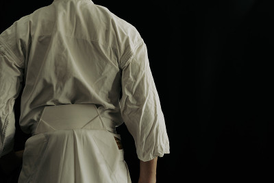 武士和他的日本剑的肖像