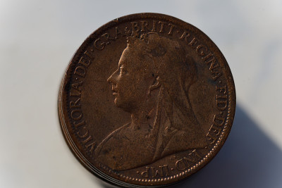 1899年英国一便士正面