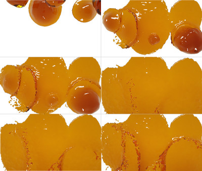 一组斑点孤立在白色背景
