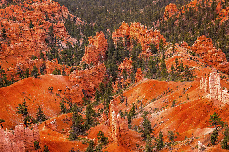 hoodoo Bryce Point Bryce Canyon国家公园犹他州