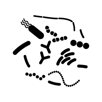 益生菌图标,向量