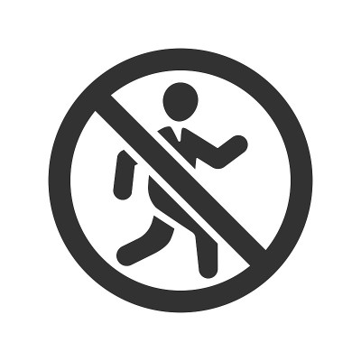 No entry restriction icon