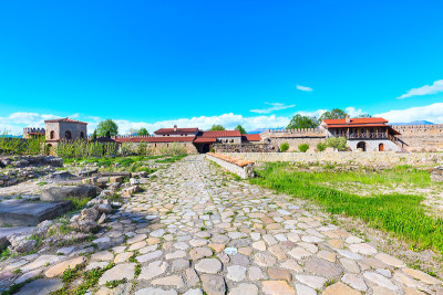 格鲁吉亚东部Kakhetia地区的Alaverdi东正教修道院