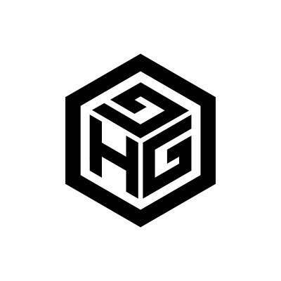 六角设计图标。初始字母向量模板几何平面图标图形