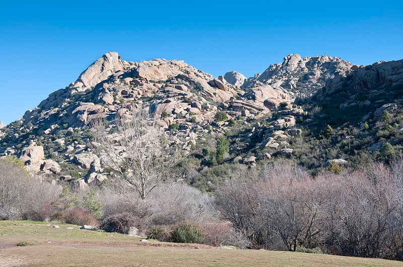 La Pedriza，马德里，西班牙的观点