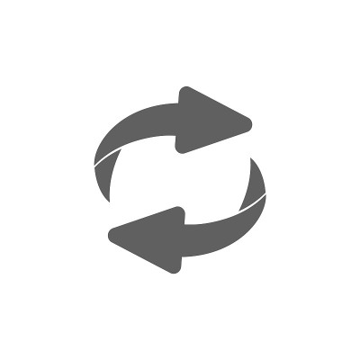反向交换图标。翻转或旋转箭头。反向标志