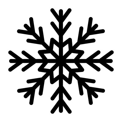 雪花矢量图标