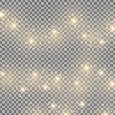 灯光辉光效果，星爆，金色