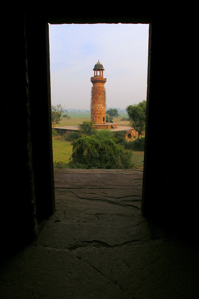 象塔。Fatehpur Sikri,印度。