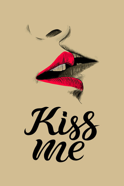 Kiss草图矢量插图
