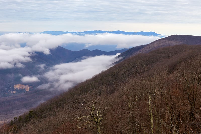 蓝岭山脉，詹姆斯河荒野地区，弗吉尼亚州