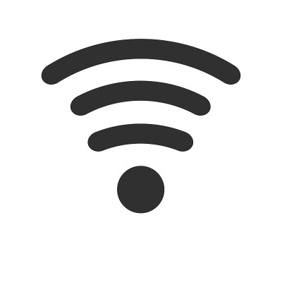 Wifi图标隔离在白色背景。矢量插图。