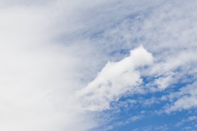蓝天白云。天空背景