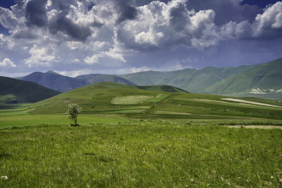 钢琴大di Castelluccio，山区和乡村景观