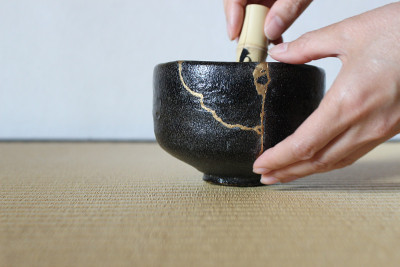 破碎陶茶杯、茶具的修理