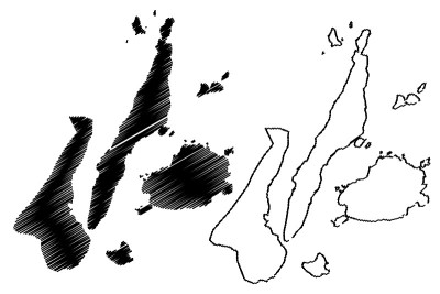 中央维萨亚斯地区地图矢量
