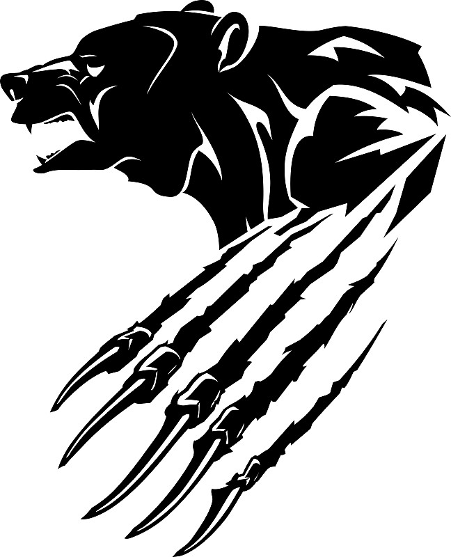 Grizzly Bear Rip Mascot
