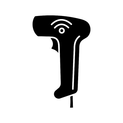 Wireless barcode scanning icon