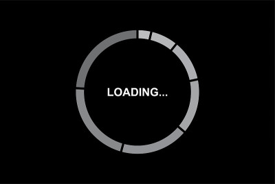 loading vector icon design