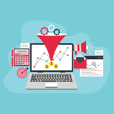 Funnel sale generation. Digital marketing funnel l