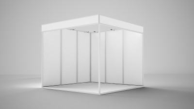 白色空白展位