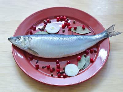 一个鲱鱼蔓越莓香料