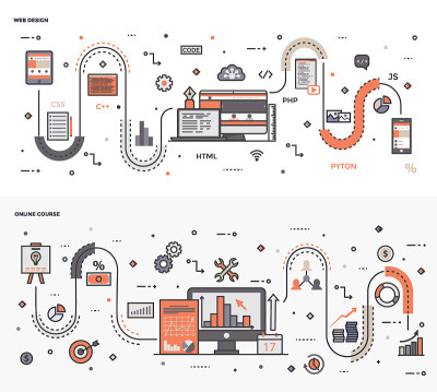 Graphic Design Illustration Set