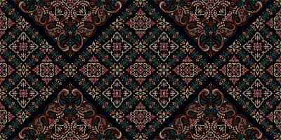 Seamless pattern based on ornament paisley Bandana