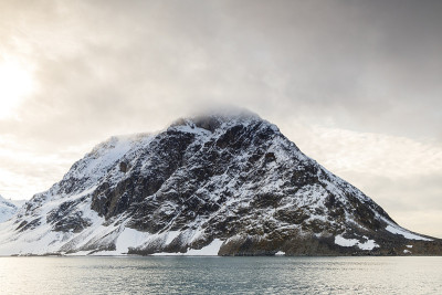 Arctic landscape Spitsbergen or Svalbard