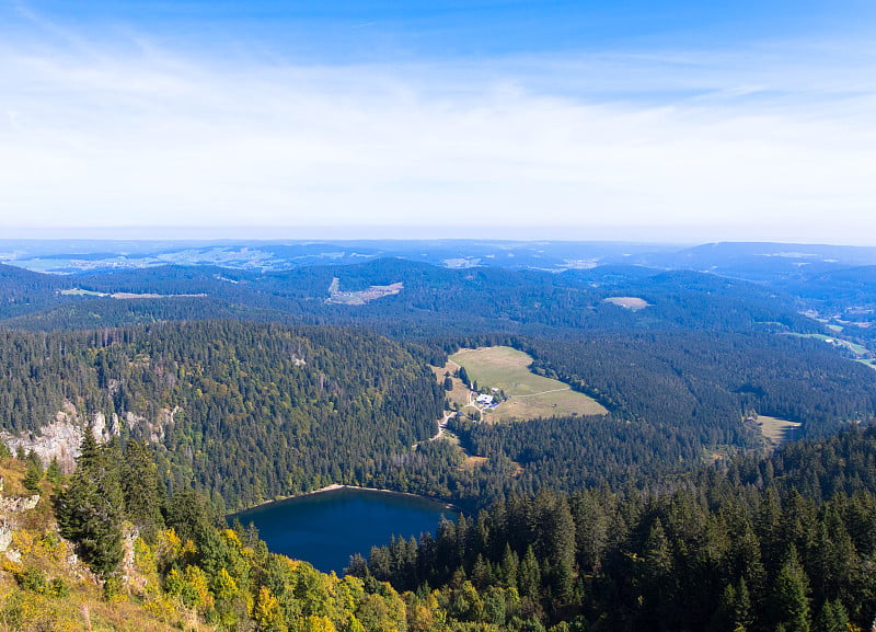 从Feldbergsee的顶部，黑森林德国