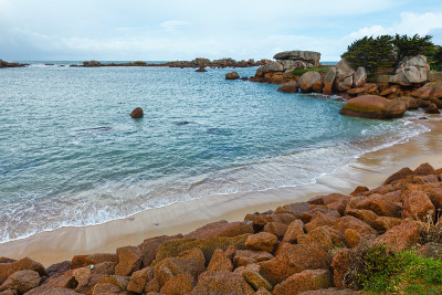 Tregastel海岸景观(法国布列塔尼)