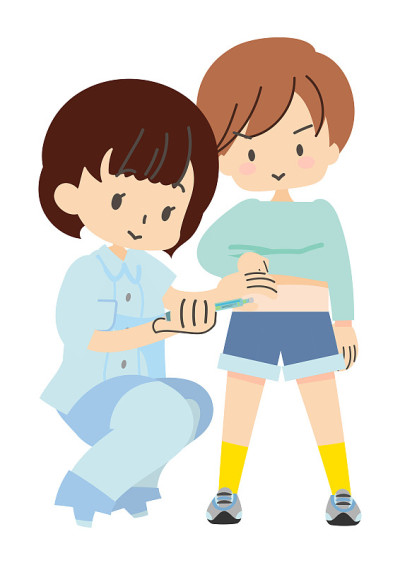Children getting insulin injections