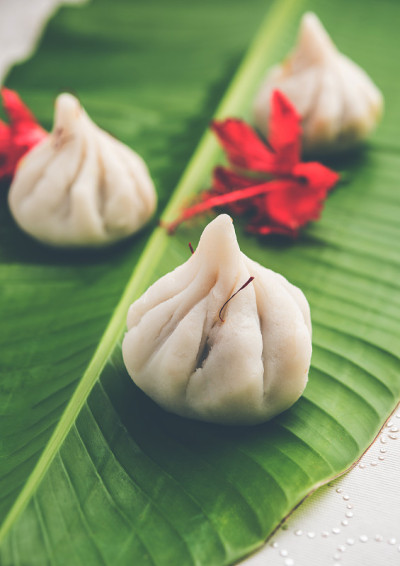 Ukdiche Modak -印度马哈拉施特拉邦Ganapati, Ganesh Puja期间制作的