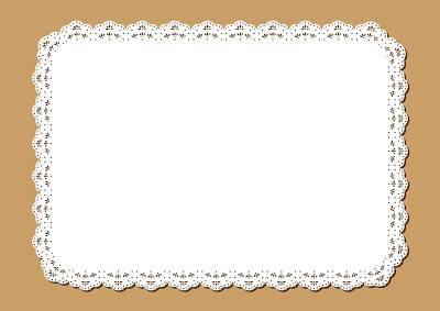 采购产品Vintage蕾丝Place Mat，装饰纸剪纸设计