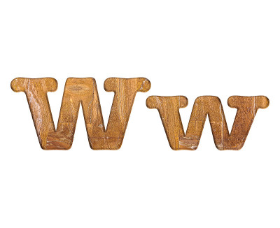 字母W木。