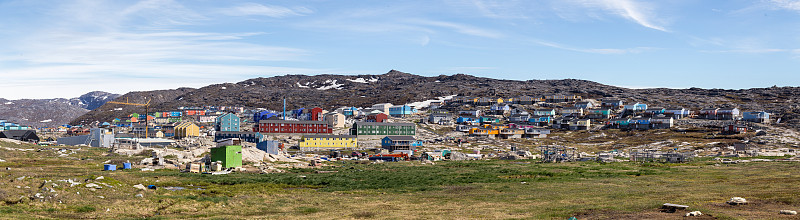 格陵兰岛伊卢利萨特全景