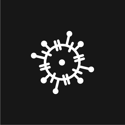 冠状病毒爆发图标向量