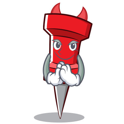 恶魔红针人物卡通