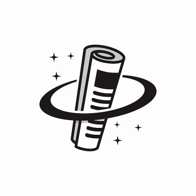报纸星球标志模板设计