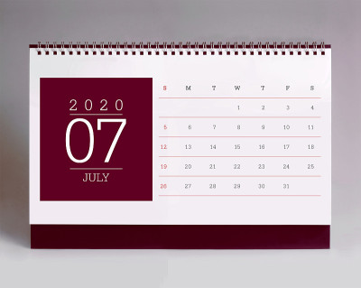 简单的台历2020 - 7月